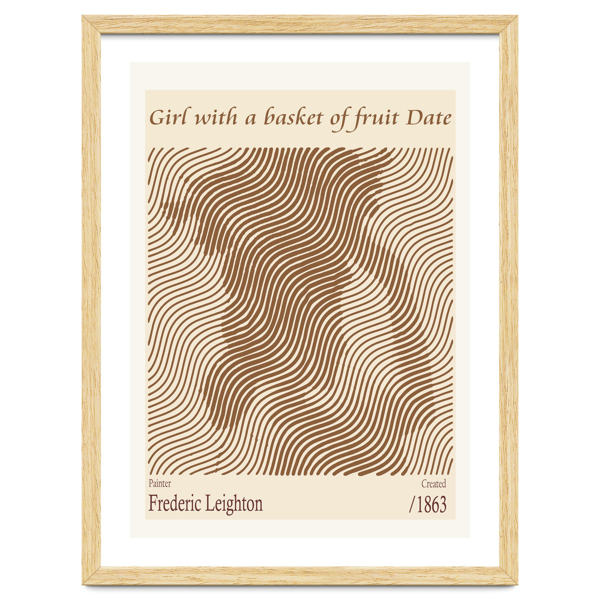 Girl With A Basket Of Fruit Date – Frederic Leighton (1863)