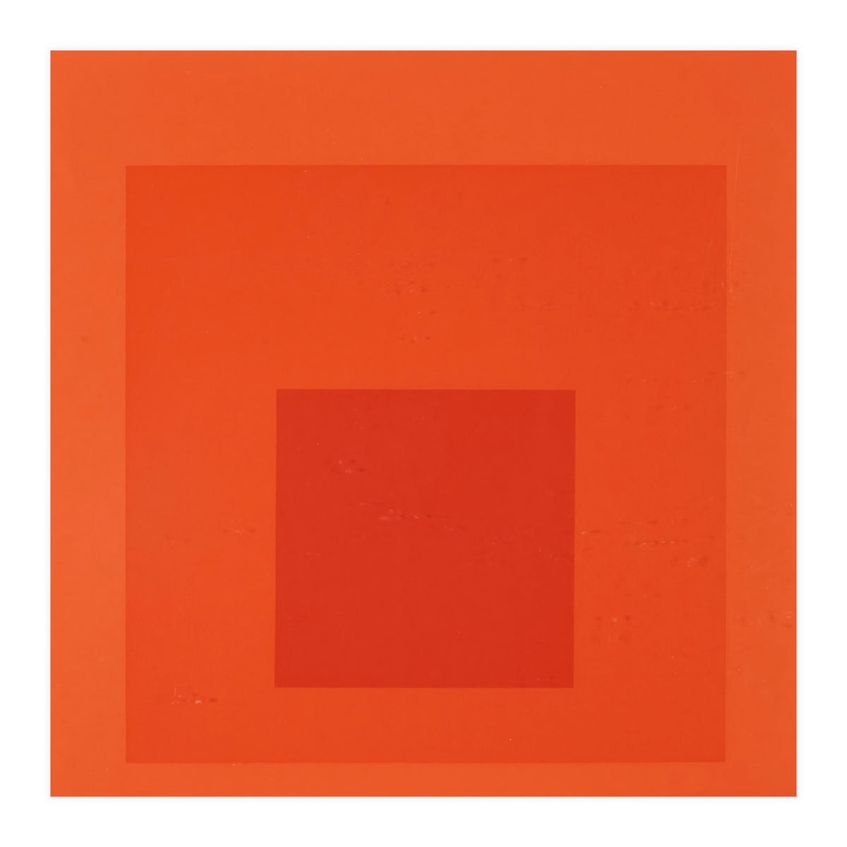 JOSEF ALBERS - HOMAGE TO THE SQUARE RED  (Print Only)