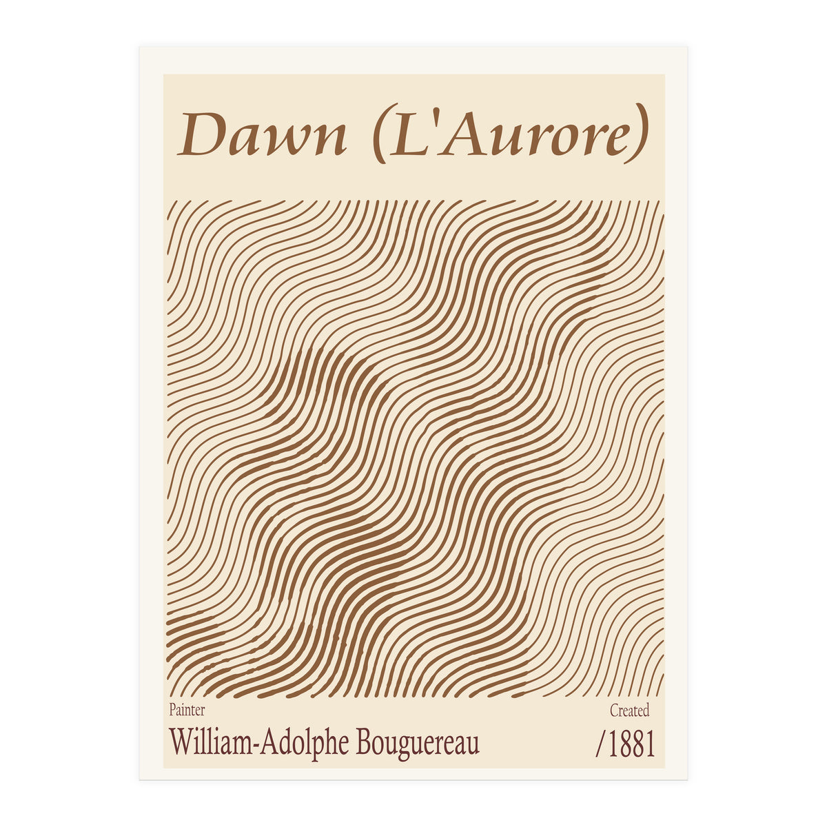 Dawn (l'aurore) – William Adolphe Bouguereau 1881 (Print Only)