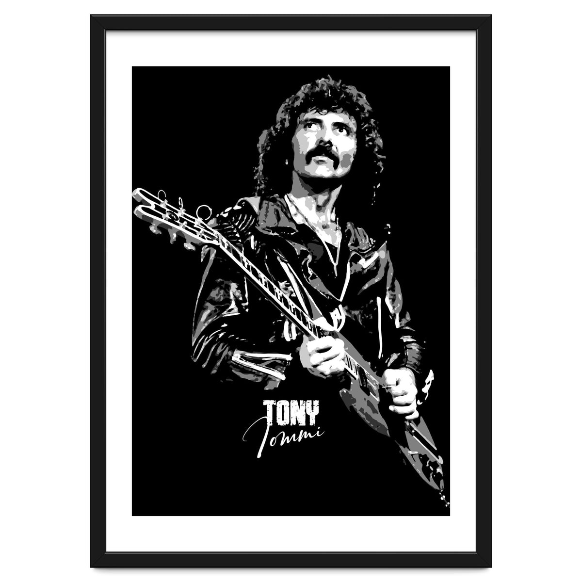 Tony Iommi American Musician Legend In Grayscale