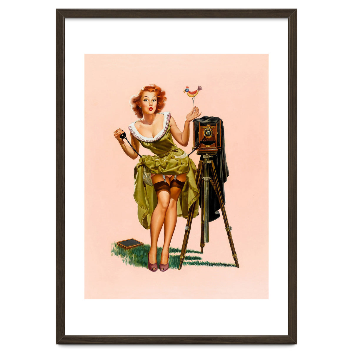 Sexy Pinup Woman On Photo Session