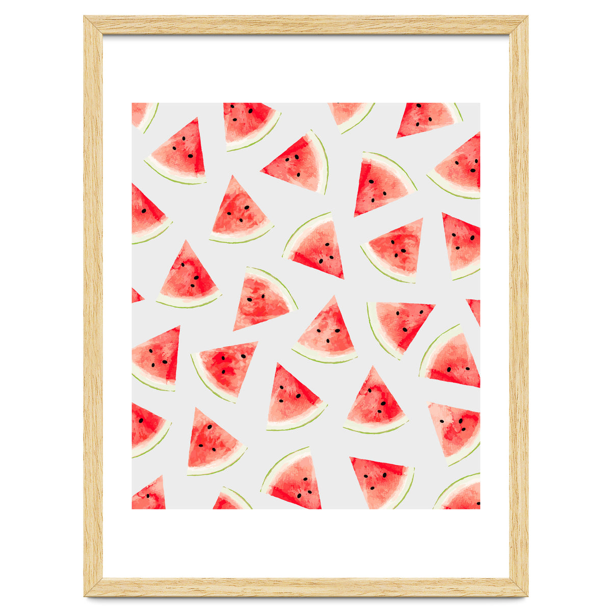 Watercolor Watermelon Pattern