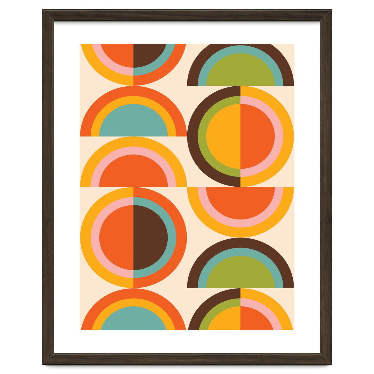 Bauhaus Geometric Rainbow