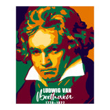 Ludwig Van Beethoven Colorful Art (Print Only) thumbnail