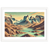 Vintage Chile, Torres Del Paine Poster thumbnail