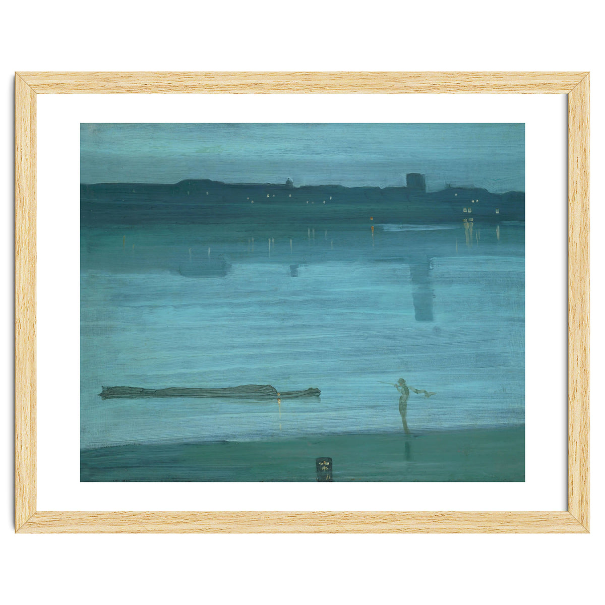 Nocturne, Blue and Silver: Chelsea, 1871 Canvas, 50,2 x 60,8 cm.