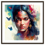 Azure Butterflies Hindu Portrait thumbnail