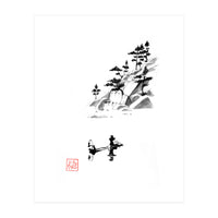 Fishing At The Fall (Print Only)