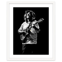 Pat Metheny American Jazz Guitarist Legend in Monochrome