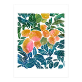 Lemons | Watercolor Modern Boho Botanical Painting | Pastel Summer Jungle Garden Juicy Fresh (Print Only) thumbnail