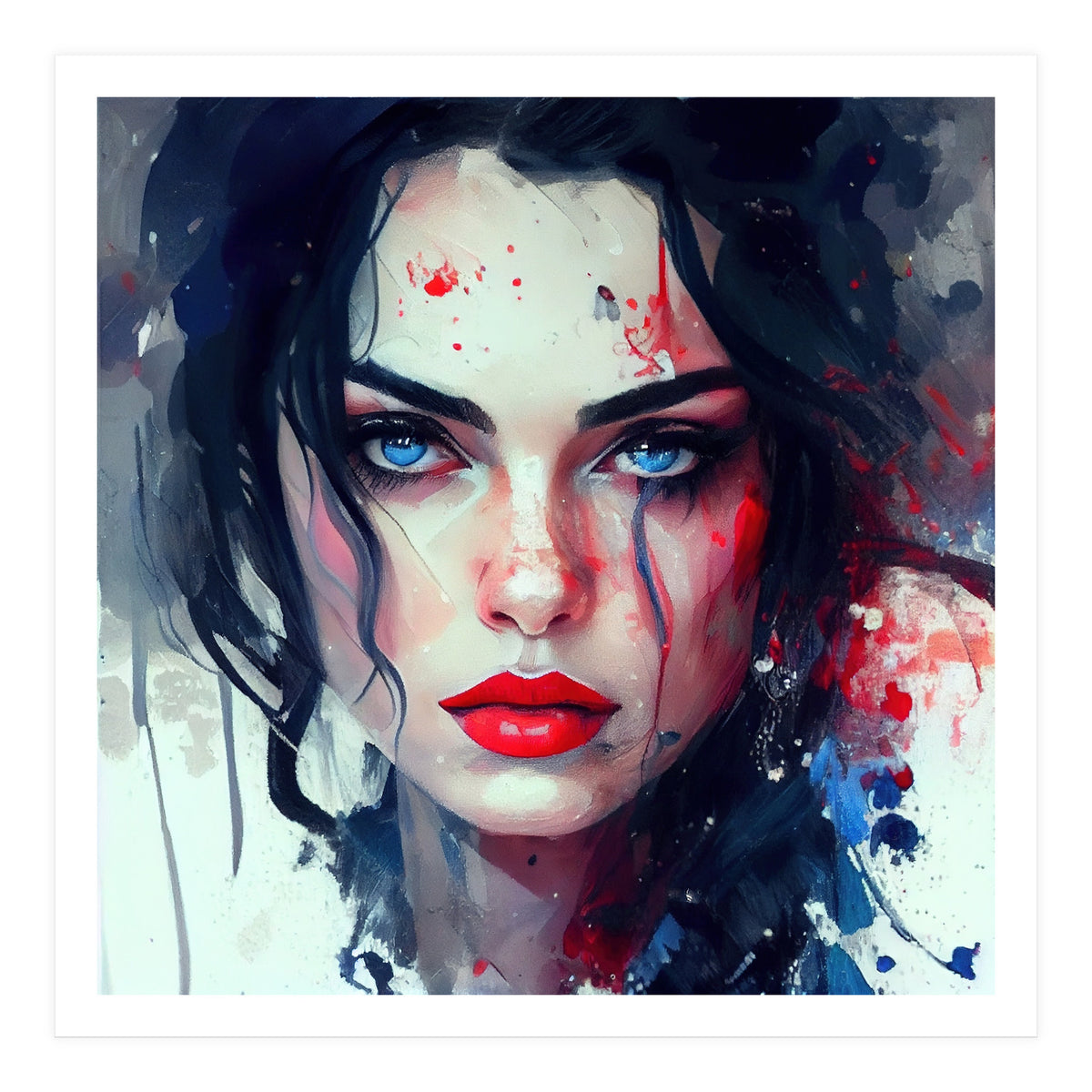 Watercolor Modern Snow White (Print Only)