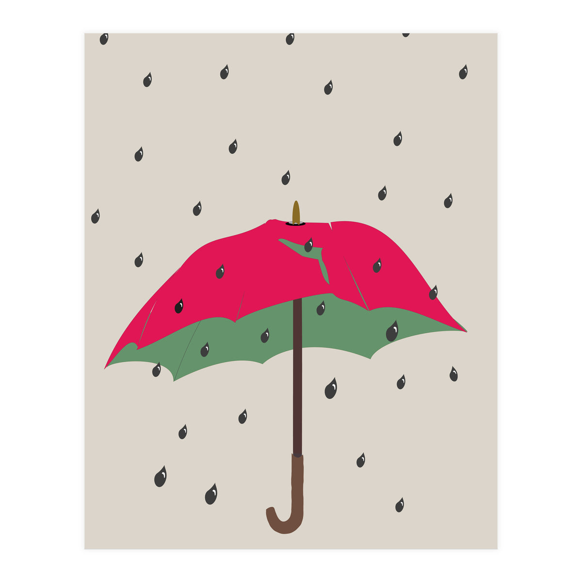 Watermelon Umbrella (Print Only)
