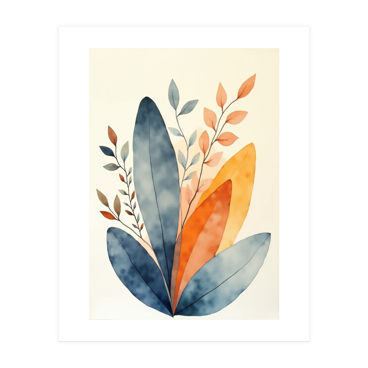 Modern Contemporary Art Flower (Print Only)