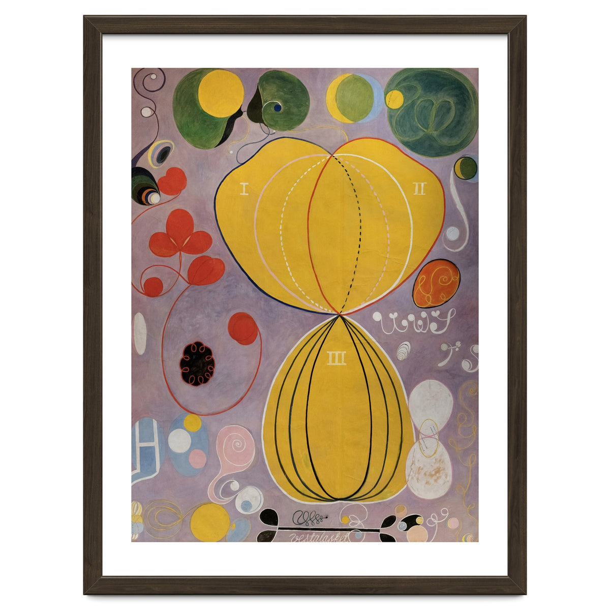 Hilma af Klint - The Ten Largest No 5 Adulthood Abstract Spiritual Art