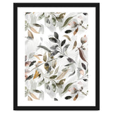 Watercolor Leaves Neutral Gray thumbnail