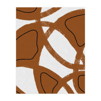 Abstract Brown and Black Lines (Print Only)