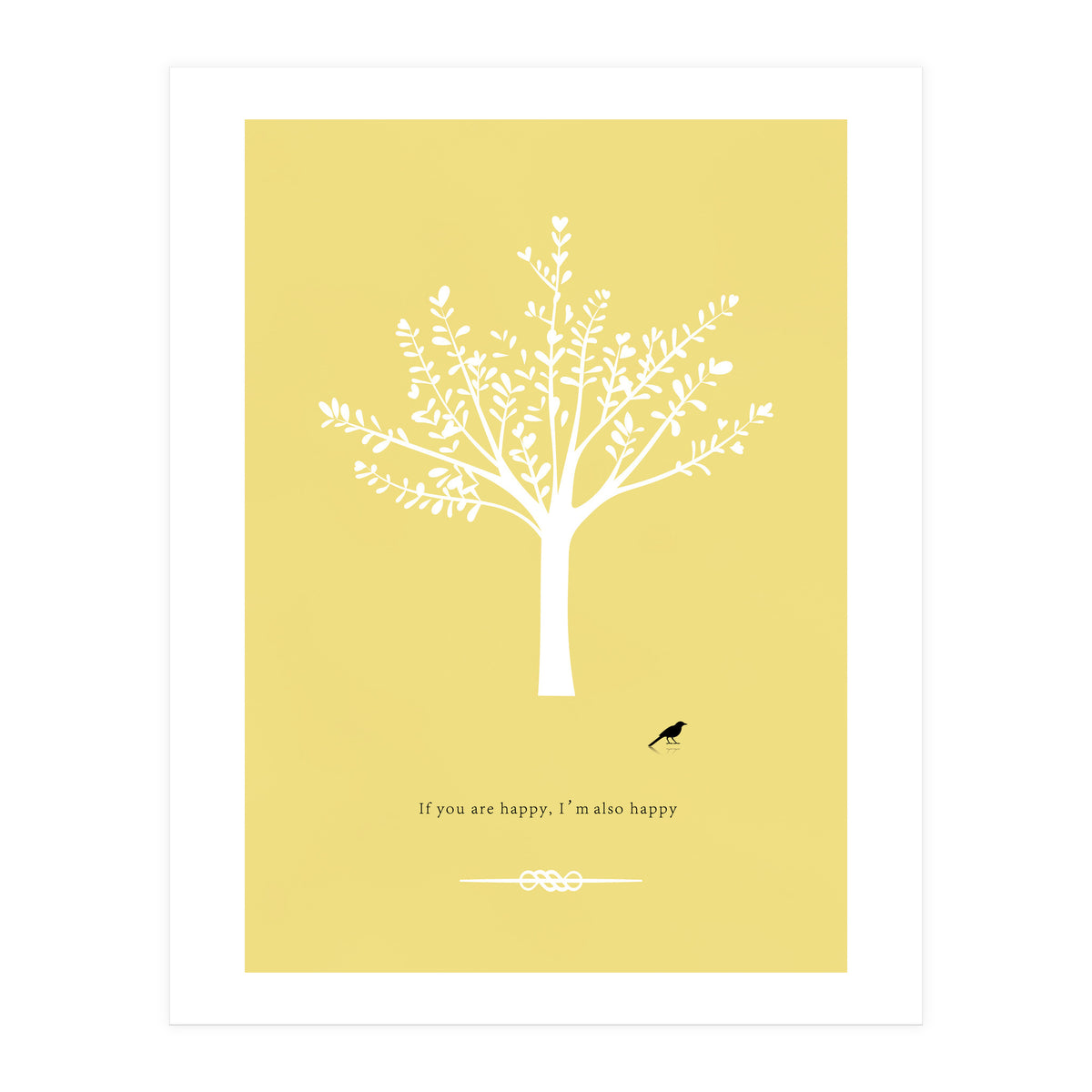 Happy Bird and Tree (Print Only)