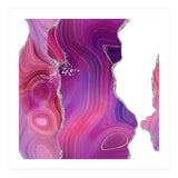 Magenta & Silver Agate Texture 05 (Print Only) thumbnail