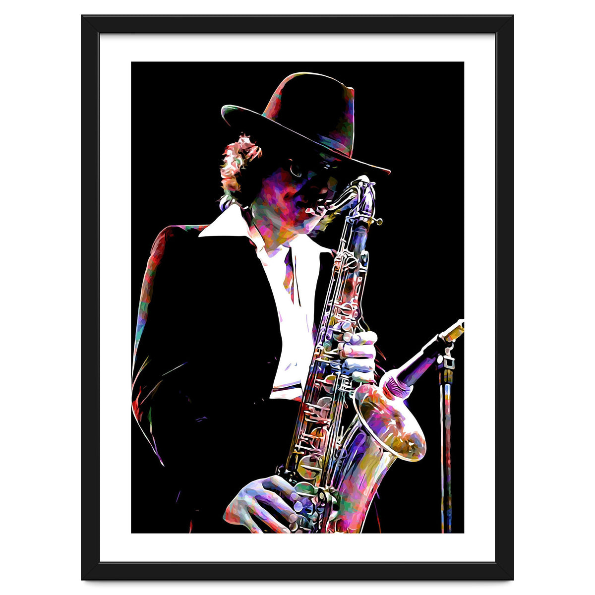 Gato Barbieri  Argentine Jazz Saxophonist Colorful Art