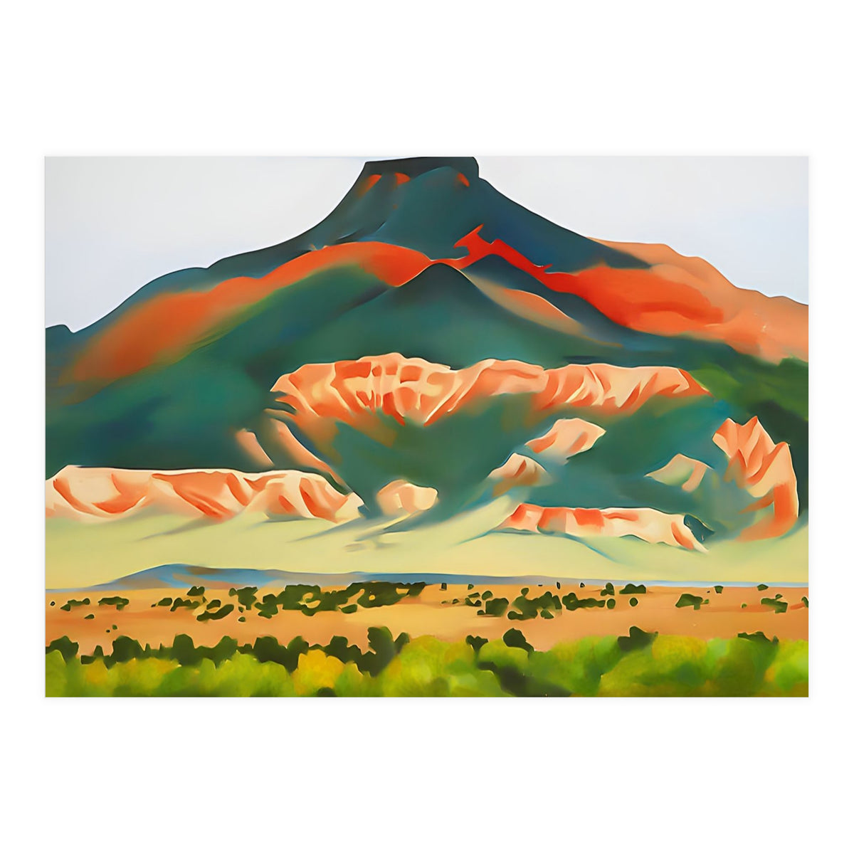Georgia O’Keeffe – My Front Yard, Summer (1941) | Vibrant Southwestern Landscape in Modernist Style (Print Only)