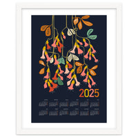 Calendar 2025 fuchsia flower