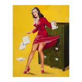 Pinup Girl In Office Accident (Print Only) thumbnail