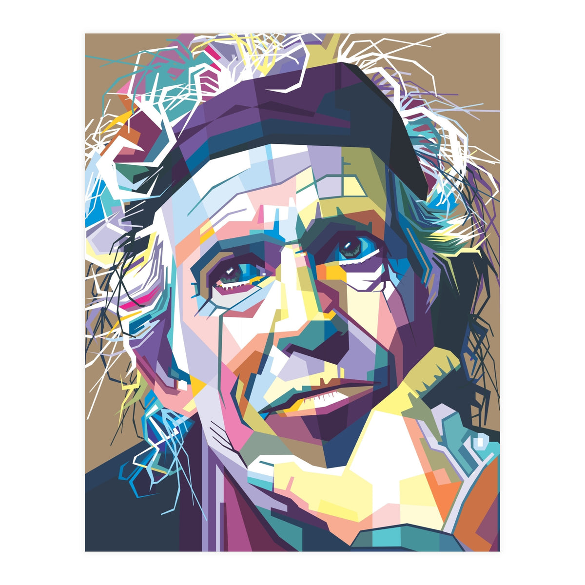 K Richards Pop Art WPAP (Print Only)