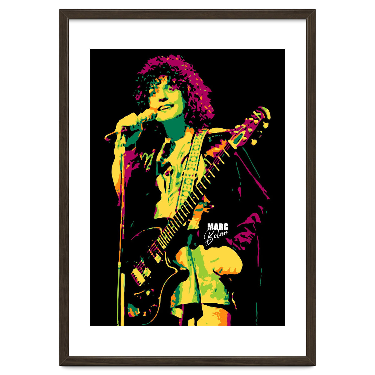 Marc Bolan Musician Legend in Pop Art