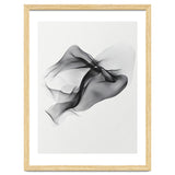 Abstract Black Flowing Fabric Wave thumbnail