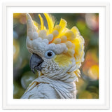 Yellow Crested Cockatoo Bird Close Up Portrait thumbnail