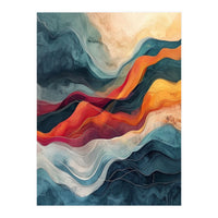 Abstract Flowing Mountain Landscape (Print Only)