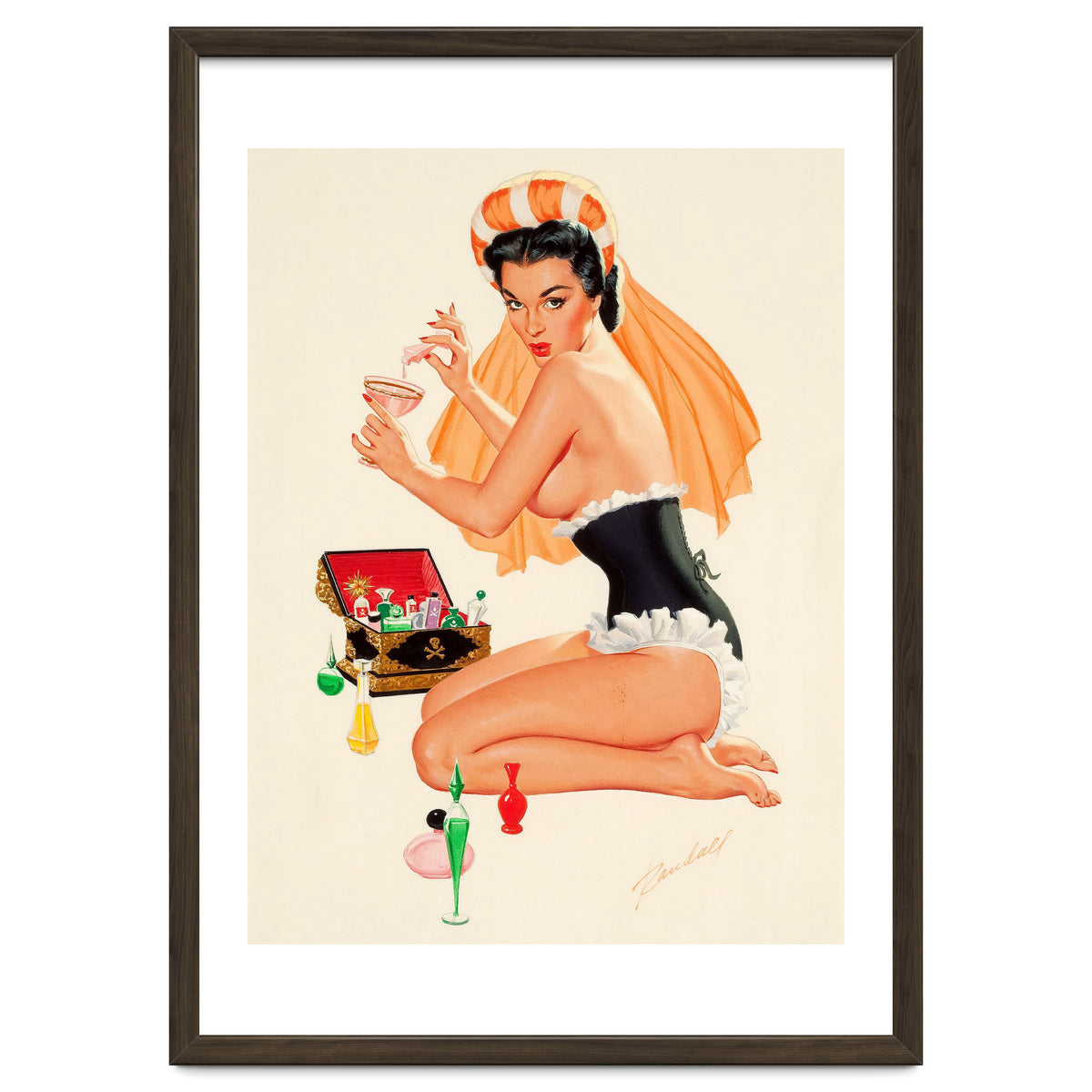 Young And Beautiful Witch Preparing A Love Portion