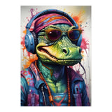 Alligator In Headphones Music (Print Only) thumbnail