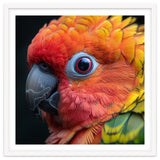 Close Up Sun Conure Parrot Eye Feathers thumbnail