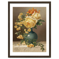 William Duffield – Marchal Niel Roses (1883) Botanical Floral Print