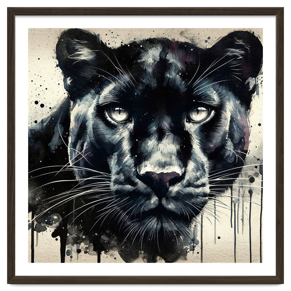 Watercolor Panther