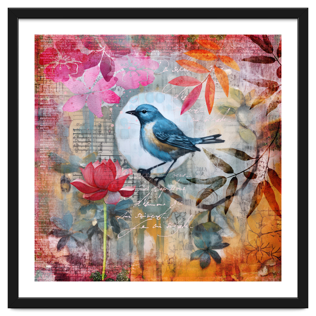 Bird Colorful Collage