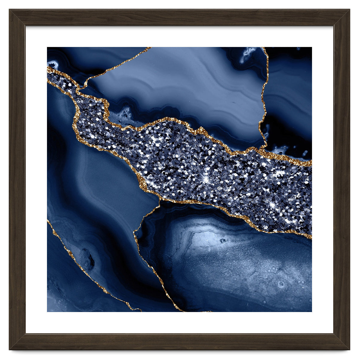 Agate Glitter Ocean Texture 05