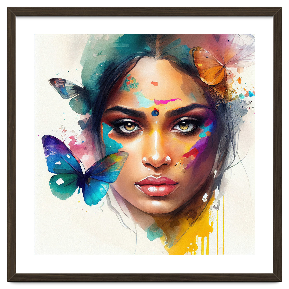 Holi Glow Hindu Portrait