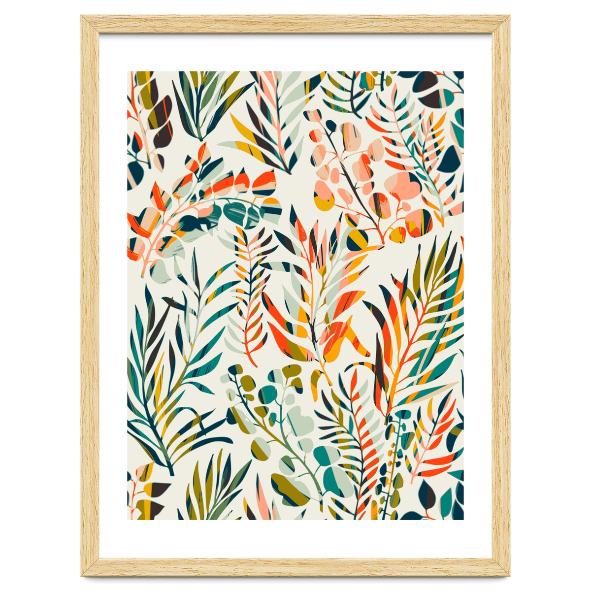 Colorful Leaves Pattern