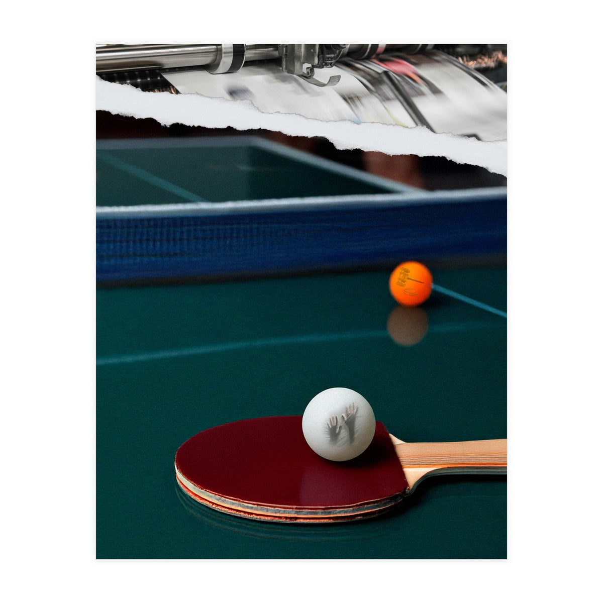 The Serve And Spin (Print Only)