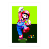 Super Mario Cartoon Character Pop Art (Print Only) thumbnail