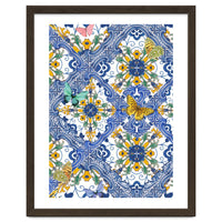 Sicilian Italian Tiles Butterflies And Flowers