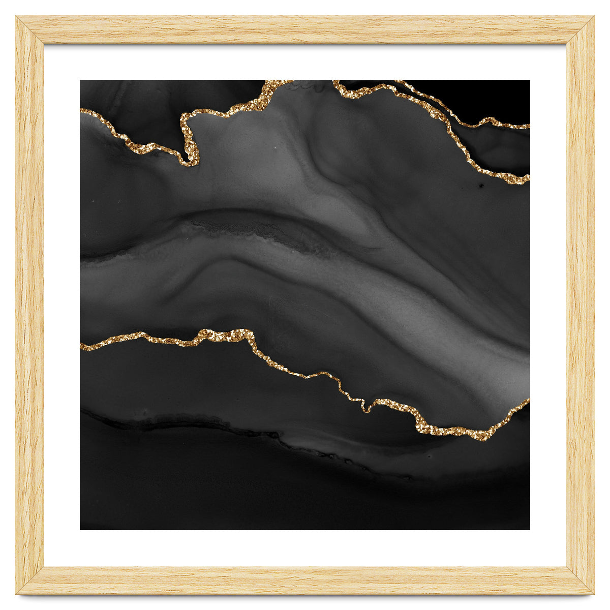 Black & Gold Agate Texture 01