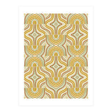 Ochre Retro Marbled Tiles (Print Only) thumbnail