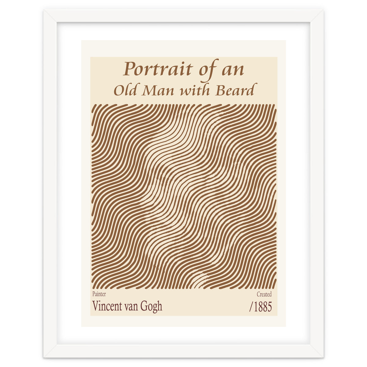 Portrait Of An Old Man With Beard – Vincent Van Gogh (1885)