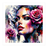 Rose Mantilla Flamenco Portrait (Print Only) thumbnail