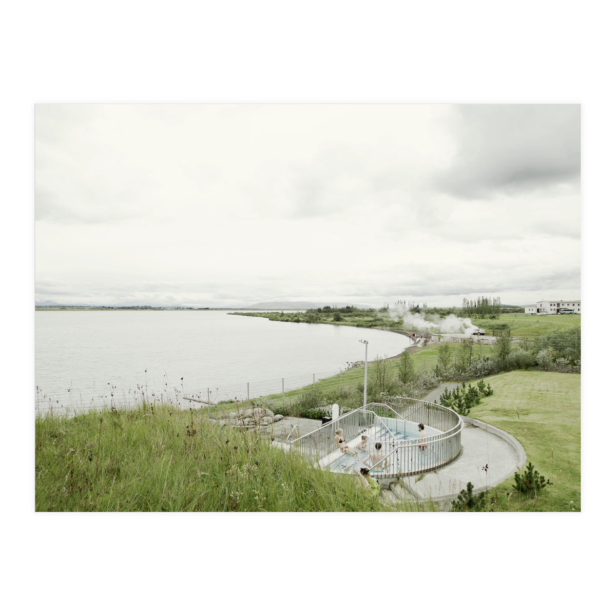 Geothermal lake behind the natural hot spring pool - Iceland (Print Only)