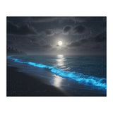 Bioluminescent Moonlit Shore (Print Only) thumbnail