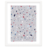 Modern Gray Blue Rounded Terrazzo thumbnail